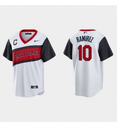 Men Cleveland Indians 10 Harold Ramirez Men Nike White 2021 Little League Class Game MLB Jersey Men Cleveland Indians 10 Harold Ramirez Men Nike White 2021 Little League Class Game MLB Jersey
