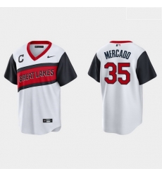 Men Cleveland Indians 35 Oscar Mercado Men Nike White 2021 Little League Class Game MLB Jersey Men Cleveland Indians 35 Oscar Mercado Men Nike White 2021 Little League Class Game MLB Jersey