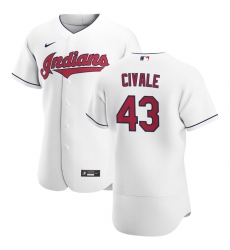 Men Cleveland Indians 43 Aaron Civale Men Nike White Home 2020 Flex Base Team MLB Jersey Men Cleveland Indians 43 Aaron Civale Men Nike White Home 2020 Flex Base Team MLB Jersey