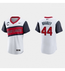 Men Cleveland Indians 44 Bobby Bradley Men Nike White 2021 Little League Classic Authentic MLB Jersey Men Cleveland Indians 44 Bobby Bradley Men Nike White 2021 Little League Classic Authentic MLB Jersey