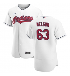 Men Cleveland Indians 63 Kyle Nelson Men Nike White Home 2020 Flex Base Team MLB Jersey Men Cleveland Indians 63 Kyle Nelson Men Nike White Home 2020 Flex Base Team MLB Jersey