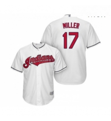 Mens Cleveland Indians 17 Brad Miller Replica White Home Cool Base Baseball Jersey Mens Cleveland Indians 17 Brad Miller Replica White Home Cool Base Baseball Jersey