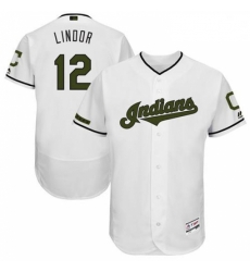 Mens Majestic Cleveland Indians 12 Francisco Lindor White Memorial Day Collection 2018 World Series Jersey Flex Bas Mens Majestic Cleveland Indians 12 Francisco Lindor White Memorial Day Collection 2018 World Series Jersey Flex Bas