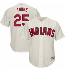 Mens Majestic Cleveland Indians 25 Jim Thome Replica Cream Alternate 2 Cool Base MLB Jersey Mens Majestic Cleveland Indians 25 Jim Thome Replica Cream Alternate 2 Cool Base MLB Jersey