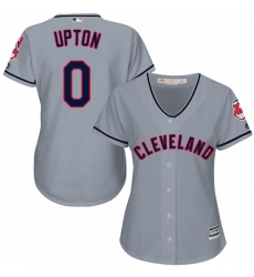 Womens Majestic Cleveland Indians 0 BJ Upton Replica Grey Road Cool Base MLB Jersey Womens Majestic Cleveland Indians 0 BJ Upton Replica Grey Road Cool Base MLB Jersey