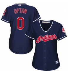 Womens Majestic Cleveland Indians 0 BJ Upton Replica Navy Blue Alternate 1 Cool Base MLB Jersey Womens Majestic Cleveland Indians 0 BJ Upton Replica Navy Blue Alternate 1 Cool Base MLB Jersey