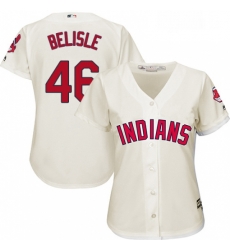 Womens Majestic Cleveland Indians 46 Matt Belisle Authentic Cream Alternate 2 Cool Base MLB Jersey Womens Majestic Cleveland Indians 46 Matt Belisle Authentic Cream Alternate 2 Cool Base MLB Jersey