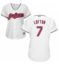 Womens Majestic Cleveland Indians 7 Kenny Lofton Replica White Home Cool Base MLB Jersey Womens Majestic Cleveland Indians 7 Kenny Lofton Replica White Home Cool Base MLB Jersey