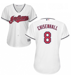 Womens Majestic Cleveland Indians 8 Lonnie Chisenhall Replica White Home Cool Base MLB Jersey Womens Majestic Cleveland Indians 8 Lonnie Chisenhall Replica White Home Cool Base MLB Jersey