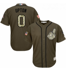 Youth Majestic Cleveland Indians 0 BJ Upton Authentic Green Salute to Service MLB Jersey Youth Majestic Cleveland Indians 0 BJ Upton Authentic Green Salute to Service MLB Jersey