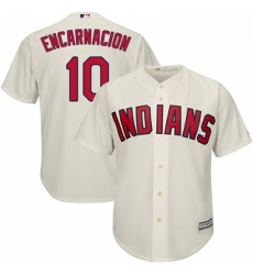 Youth Majestic Cleveland Indians 10 Edwin Encarnacion Replica Cream Alternate 2 Cool Base MLB Jersey Youth Majestic Cleveland Indians 10 Edwin Encarnacion Replica Cream Alternate 2 Cool Base MLB Jersey
