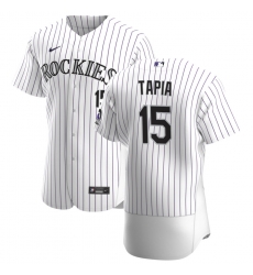 Men Colorado Rockies 15 Raimel Tapia Men Nike White Home 2020 Flex Base Player MLB Jersey Men Colorado Rockies 15 Raimel Tapia Men Nike White Home 2020 Flex Base Player MLB Jersey