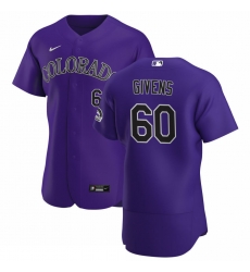 Men Colorado Rockies 60 Mychal Givens Men Nike Purple Alternate 2020 Flex Base Player MLB Jersey Men Colorado Rockies 60 Mychal Givens Men Nike Purple Alternate 2020 Flex Base Player MLB Jersey