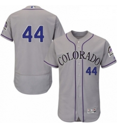 Mens Majestic Colorado Rockies 44 Tyler Anderson Grey Road Flex Base Authentic Collection MLB Jersey Mens Majestic Colorado Rockies 44 Tyler Anderson Grey Road Flex Base Authentic Collection MLB Jersey