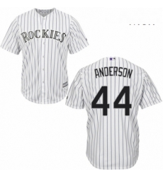 Mens Majestic Colorado Rockies 44 Tyler Anderson Replica White Home Cool Base MLB Jersey Mens Majestic Colorado Rockies 44 Tyler Anderson Replica White Home Cool Base MLB Jersey