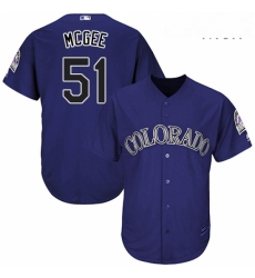 Mens Majestic Colorado Rockies 51 Jake McGee Replica Purple Alternate 1 Cool Base MLB Jersey Mens Majestic Colorado Rockies 51 Jake McGee Replica Purple Alternate 1 Cool Base MLB Jersey