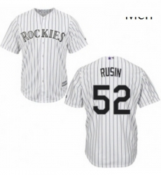 Mens Majestic Colorado Rockies 52 Chris Rusin Replica White Home Cool Base MLB Jersey Mens Majestic Colorado Rockies 52 Chris Rusin Replica White Home Cool Base MLB Jersey