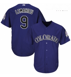 Mens Majestic Colorado Rockies 9 DJ LeMahieu Replica Purple Alternate 1 Cool Base MLB Jersey Mens Majestic Colorado Rockies 9 DJ LeMahieu Replica Purple Alternate 1 Cool Base MLB Jersey