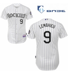Mens Majestic Colorado Rockies 9 DJ LeMahieu Replica White Home Cool Base MLB Jersey Mens Majestic Colorado Rockies 9 DJ LeMahieu Replica White Home Cool Base MLB Jersey