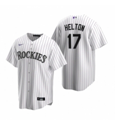 Mens Nike Colorado Rockies 17 Todd Helton White Home Stitched Baseball Jerse Mens Nike Colorado Rockies 17 Todd Helton White Home Stitched Baseball Jerse