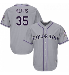 Youth Majestic Colorado Rockies 35 Chad Bettis Authentic Grey Road Cool Base MLB Jersey Youth Majestic Colorado Rockies 35 Chad Bettis Authentic Grey Road Cool Base MLB Jersey