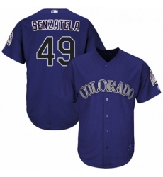 Youth Majestic Colorado Rockies 49 Antonio Senzatela Authentic Purple Alternate 1 Cool Base MLB Jersey Youth Majestic Colorado Rockies 49 Antonio Senzatela Authentic Purple Alternate 1 Cool Base MLB Jersey