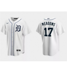 Men Detroit Tigers 17 Austin Meadows White Cool Base Stitched Jersey Men Detroit Tigers 17 Austin Meadows White Cool Base Stitched Jersey
