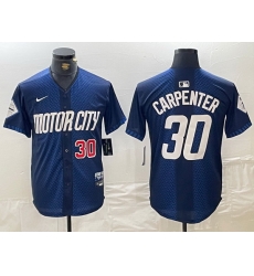 Men Detroit Tigers 30 Kerry Carpenter 2024 Navy City Connect Cool Base Limited Stitched Jersey 2 Men Detroit Tigers 30 Kerry Carpenter 2024 Navy City Connect Cool Base Limited Stitched Jersey 2