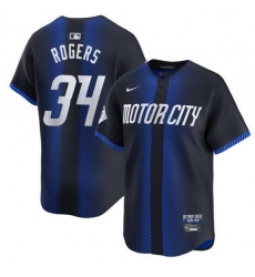 Men Detroit Tigers 34 Jake Rogers 2024 Navy City Connect Cool Base Limited Stitched Jersey Men Detroit Tigers 34 Jake Rogers 2024 Navy City Connect Cool Base Limited Stitched Jersey