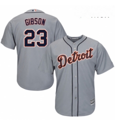 Mens Majestic Detroit Tigers 23 Kirk Gibson Replica Grey Road Cool Base MLB Jersey Mens Majestic Detroit Tigers 23 Kirk Gibson Replica Grey Road Cool Base MLB Jersey