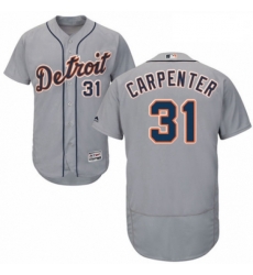 Mens Majestic Detroit Tigers 31 Ryan Carpenter Grey Road Flex Base Authentic Collection MLB Jersey Mens Majestic Detroit Tigers 31 Ryan Carpenter Grey Road Flex Base Authentic Collection MLB Jersey