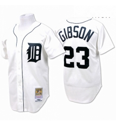 Mens Mitchell and Ness Detroit Tigers 23 Kirk Gibson Replica White Throwback MLB Jersey Mens Mitchell and Ness Detroit Tigers 23 Kirk Gibson Replica White Throwback MLB Jersey