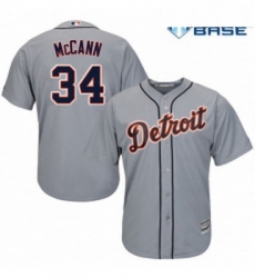 Youth Majestic Detroit Tigers 34 James McCann Replica Grey Road Cool Base MLB Jersey Youth Majestic Detroit Tigers 34 James McCann Replica Grey Road Cool Base MLB Jersey