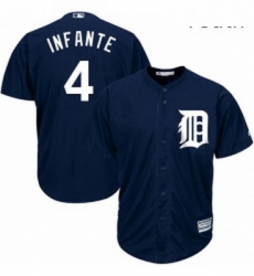 Youth Majestic Detroit Tigers 4 Omar Infante Replica Navy Blue Alternate Cool Base MLB Jersey Youth Majestic Detroit Tigers 4 Omar Infante Replica Navy Blue Alternate Cool Base MLB Jersey