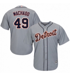 Youth Majestic Detroit Tigers 49 Dixon Machado Replica Grey Road Cool Base MLB Jersey Youth Majestic Detroit Tigers 49 Dixon Machado Replica Grey Road Cool Base MLB Jersey