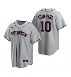 Men Houston Astros 10 Yuli Gurriel Gray Cool Base Stitched Jersey Men Houston Astros 10 Yuli Gurriel Gray Cool Base Stitched Jersey