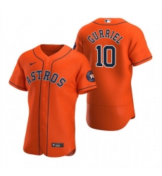 Men Houston Astros 10 Yuli Gurriel Orange Flex Base Stitched Jersey Men Houston Astros 10 Yuli Gurriel Orange Flex Base Stitched Jersey