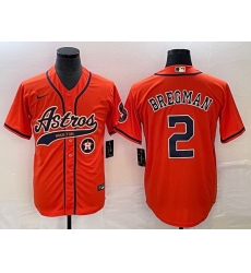 Men Houston Astros 2 Alex Bregman Orange With Patch Cool Base Stitched Baseball Jersey 4 Men Houston Astros 2 Alex Bregman Orange With Patch Cool Base Stitched Baseball Jersey 4