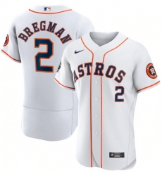 Men Houston Astros 2 Alex Bregman White 2022 World Series Flex Base Stitched Baseball Jersey Men Houston Astros 2 Alex Bregman White 2022 World Series Flex Base Stitched Baseball Jersey
