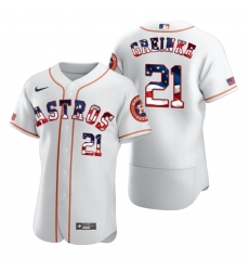 Men Houston Astros 21 Zack Greinke Men Nike White Fluttering USA Flag Limited Edition Flex Base MLB Jersey Men Houston Astros 21 Zack Greinke Men Nike White Fluttering USA Flag Limited Edition Flex Base MLB Jersey
