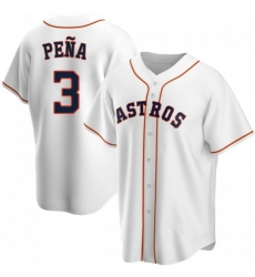 Men Houston Astros 3 Jeremy Pena White Cool Base Stitched Jersey Men Houston Astros 3 Jeremy Pena White Cool Base Stitched Jersey