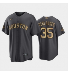 Men Houston Astros 35 Justin Verlander 2022 All Star CharcoalCool Base Stitched Baseball Jersey Men Houston Astros 35 Justin Verlander 2022 All Star CharcoalCool Base Stitched Baseball Jersey