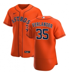 Men Houston Astros 35 Justin Verlander Men Nike Orange Alternate 2020 Flex Base Team MLB Jersey Men Houston Astros 35 Justin Verlander Men Nike Orange Alternate 2020 Flex Base Team MLB Jersey