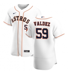 Men Houston Astros 59 Framber Valdez Men Nike White Home 2020 Flex Base Player MLB Jersey Men Houston Astros 59 Framber Valdez Men Nike White Home 2020 Flex Base Player MLB Jersey