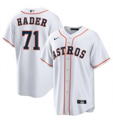 Men Houston Astros 71 Josh Hader White Cool Base Stitched Baseball Jersey Men Houston Astros 71 Josh Hader White Cool Base Stitched Baseball Jersey