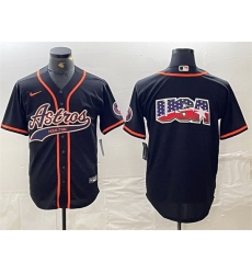 Men Houston Astros Black Team Big Logo With Patch Cool Base Stitched Baseball Jersey 4 Men Houston Astros Black Team Big Logo With Patch Cool Base Stitched Baseball Jersey 4
