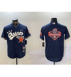 Men Houston Astros Navy Team Big Logo Cactus Jack Style Vapor Premier Limited Stitched Baseball Jersey 3 Men Houston Astros Navy Team Big Logo Cactus Jack Style Vapor Premier Limited Stitched Baseball Jersey 3