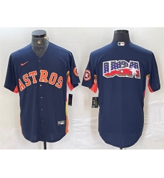 Men Houston Astros Navy Team Big Logo With Patch Cool Base Stitched Baseball Jersey Men Houston Astros Navy Team Big Logo With Patch Cool Base Stitched Baseball Jersey