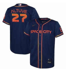 Men's Houston Astros #27 Jose Altuve Nike Navy 2022 City Connect Player Jersey Men's Houston Astros #27 Jose Altuve Nike Navy 2022 City Connect Player Jersey