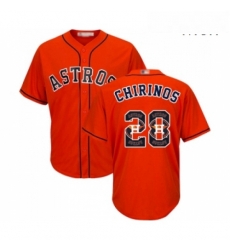 Mens Houston Astros 28 Robinson Chirinos Authentic Orange Team Logo Fashion Cool Base Baseball Jersey Mens Houston Astros 28 Robinson Chirinos Authentic Orange Team Logo Fashion Cool Base Baseball Jersey
